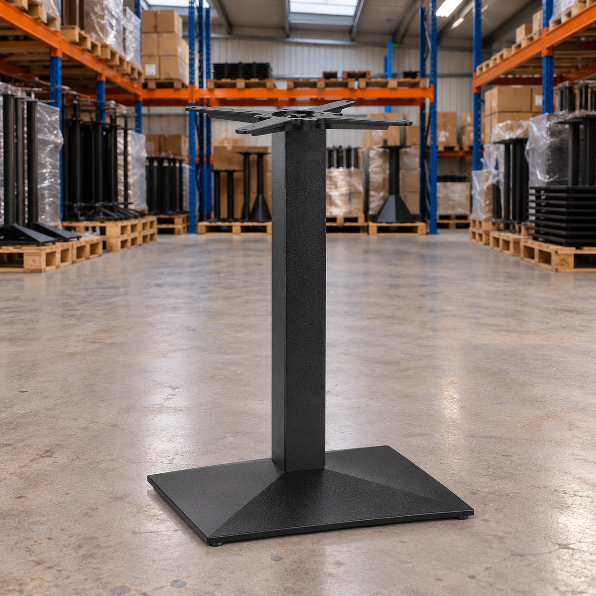 Dunmow Single Rectangular Table Base – Dining Height - Restaurant Table & Chairs Direct