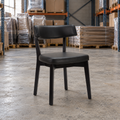 Oak Commercial Side Chair – Black / Black Frame - Restaurant Table & Chairs Direct