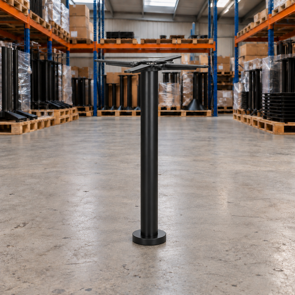 Floor Fix Table Base – Black / Dining Height - Restaurant Table & Chairs Direct