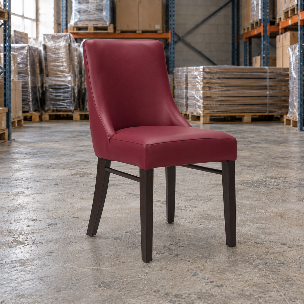 Ash Commercial Side Chair – Wine / Wenge Frame - Restaurant Table & Chairs Direct