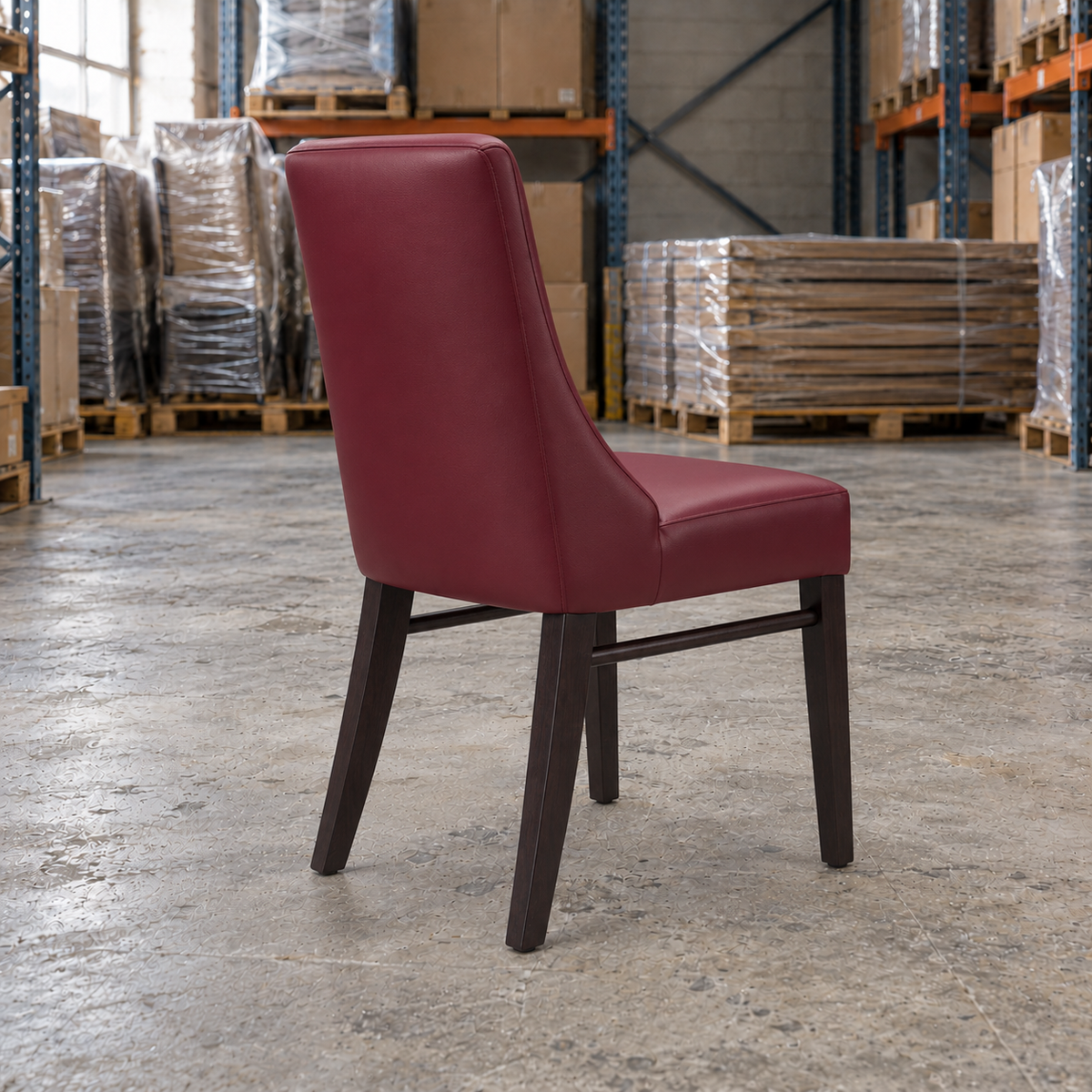 Ash Commercial Side Chair – Wine / Wenge Frame - Restaurant Table & Chairs Direct