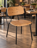 Chelsea Side Chair Clear Lacquer - Restaurant Table & Chairs Direct