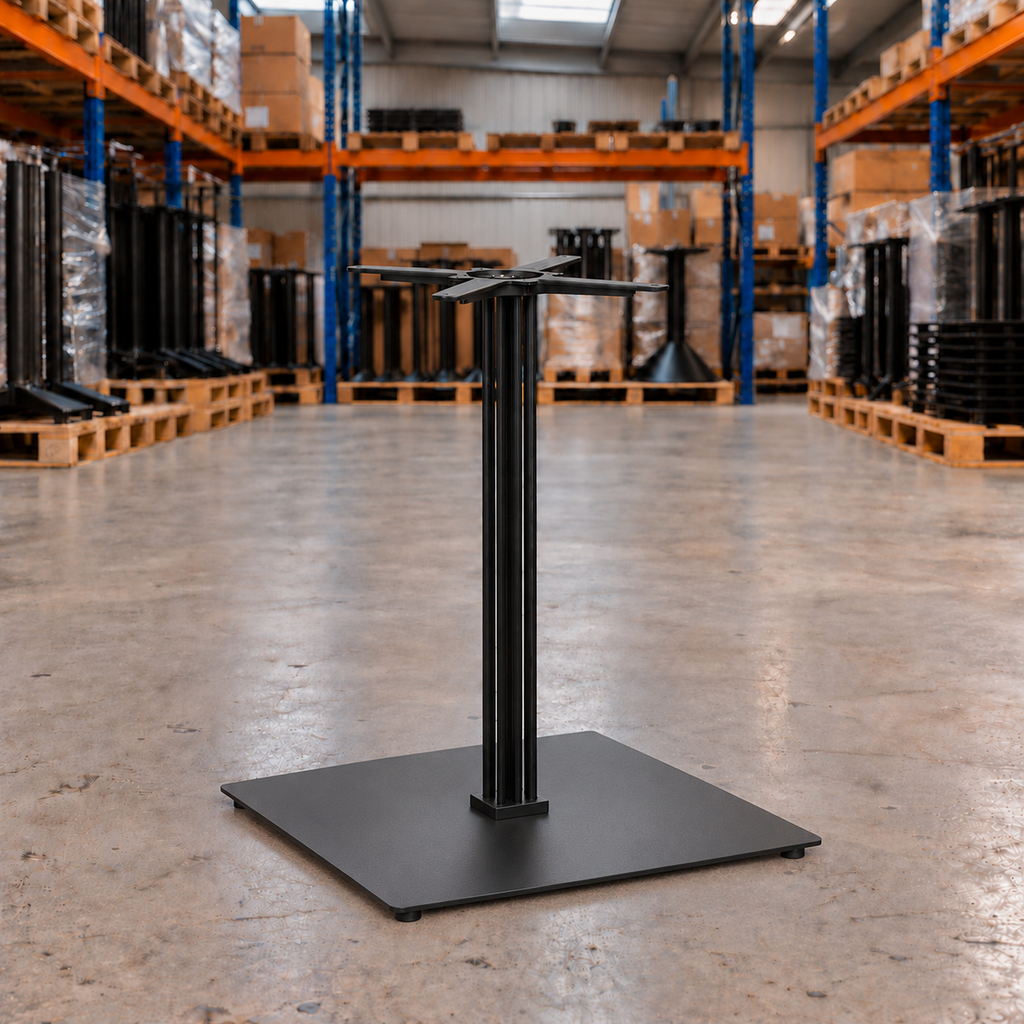 Bishops Large Square Table Base – Dining Height - Restaurant Table & Chairs Direct