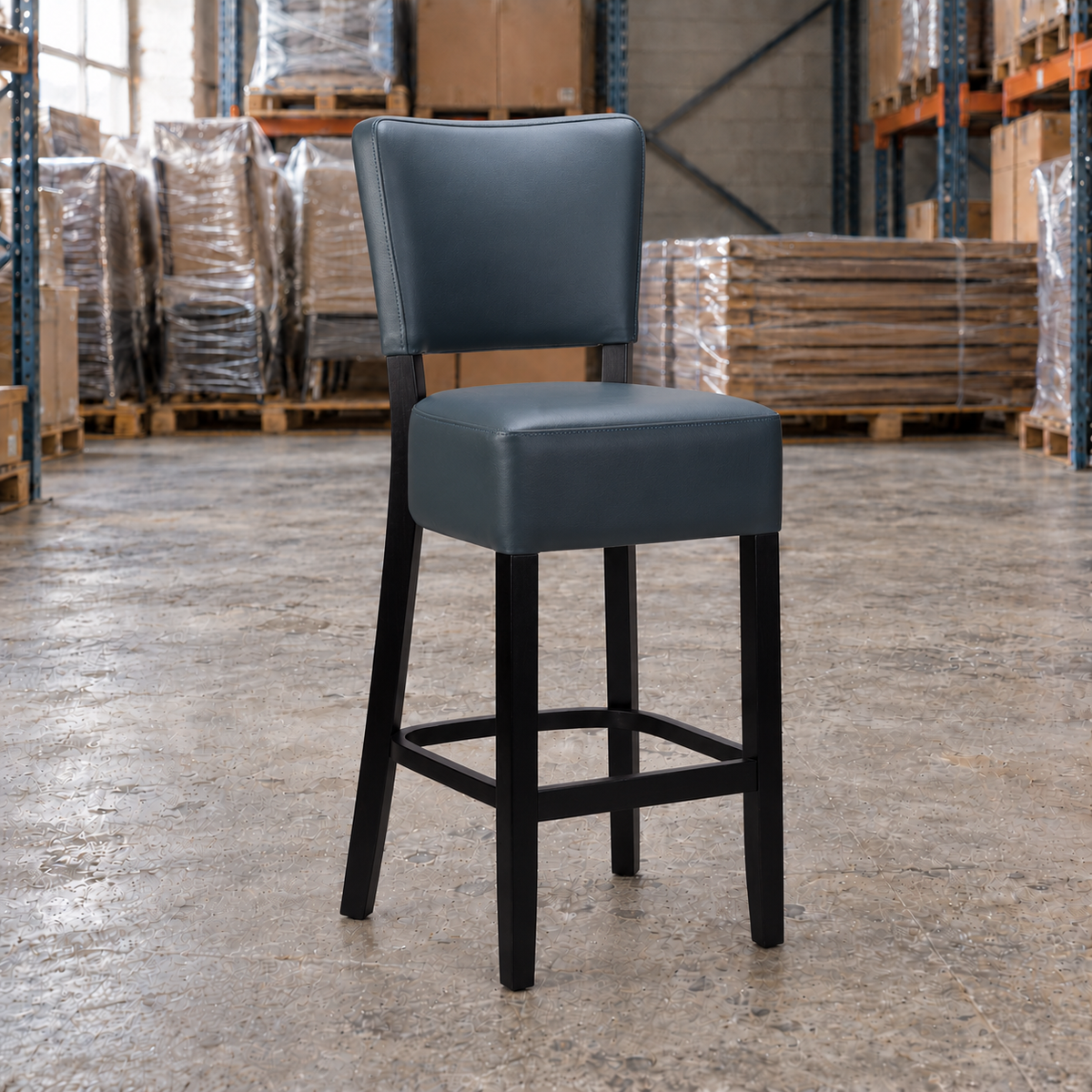 Willow Commercial Bar Highchair – Grey / Black Frame