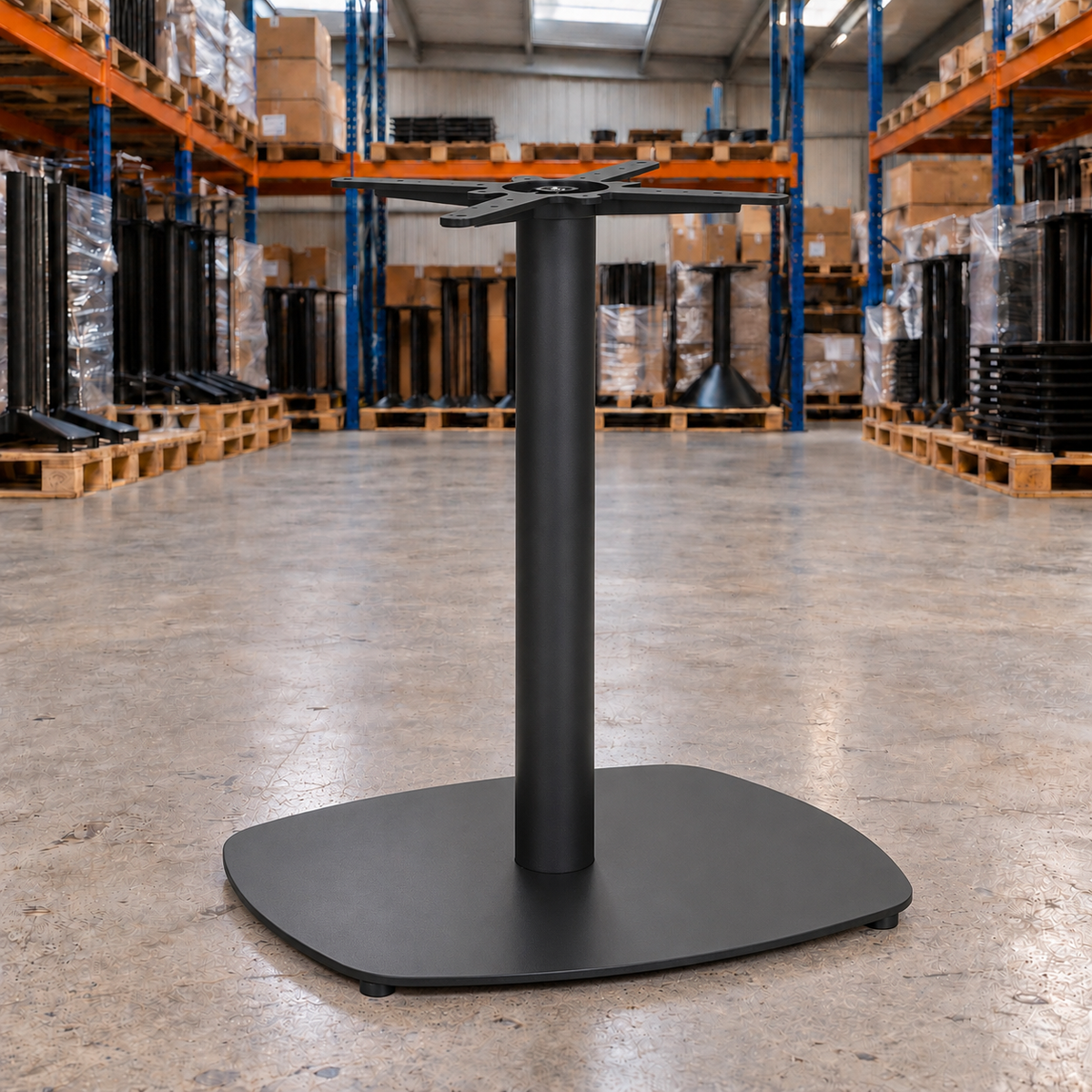 Bushey Large Square Table Base – Dining Height - Restaurant Table & Chairs Direct