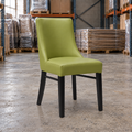 Ash Commercial Side Chair – Green / Black Frame - Restaurant Table & Chairs Direct