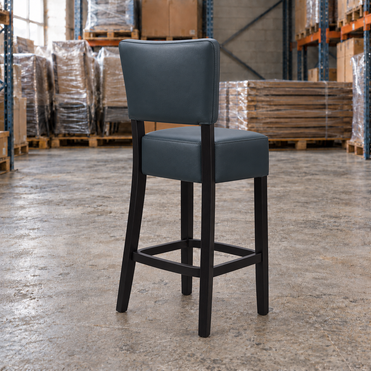 Willow Commercial Bar Highchair – Grey / Black Frame
