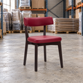 Oak Commercial Side Chair – Wine / Wenge Frame - Restaurant Table & Chairs Direct