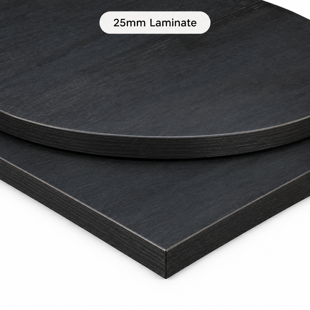 Dark Wenge Eucalyptus 25mm Laminate Table Top - Restaurant Table & Chairs Direct